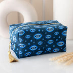 All Seeing Eye Print Velvet Makeup Bag