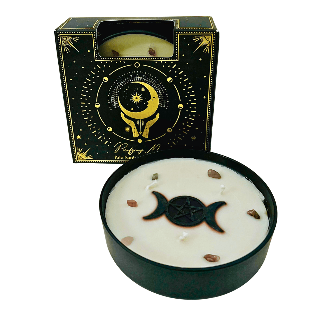 Esoteric Manifestation Candle PURIFYING MOON Palo Santo & Lavender