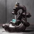 Dragon Ceramic Backflow Incense Cone Holder
