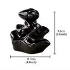 Waterfall B Ceramic Backflow Incense Cone Holder