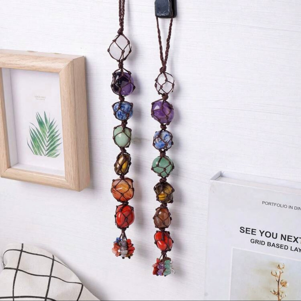 Healing Chakra Stone Pendant Hanger