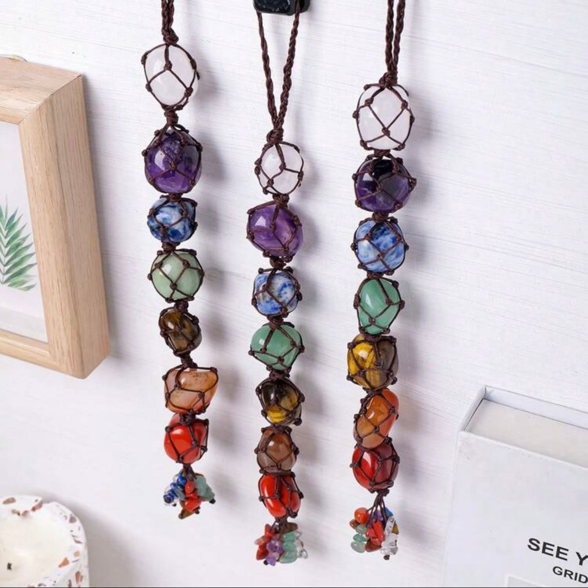 Healing Chakra Stone Pendant Hanger
