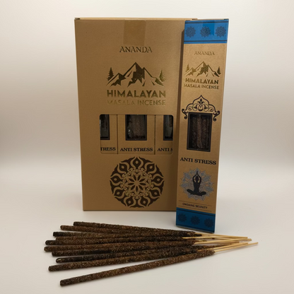 Ananda Organic Natural Himalayan Smudge Incense ANTI STRESS