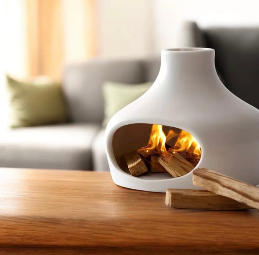Ceramic Palo Santo Smudge Holder Round