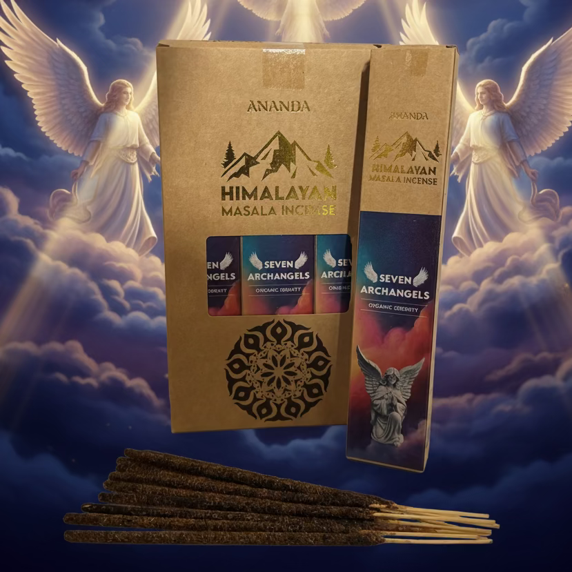 Ananda Organic Natural Himalayan Smudge Incense SEVEN ARCHANGELS