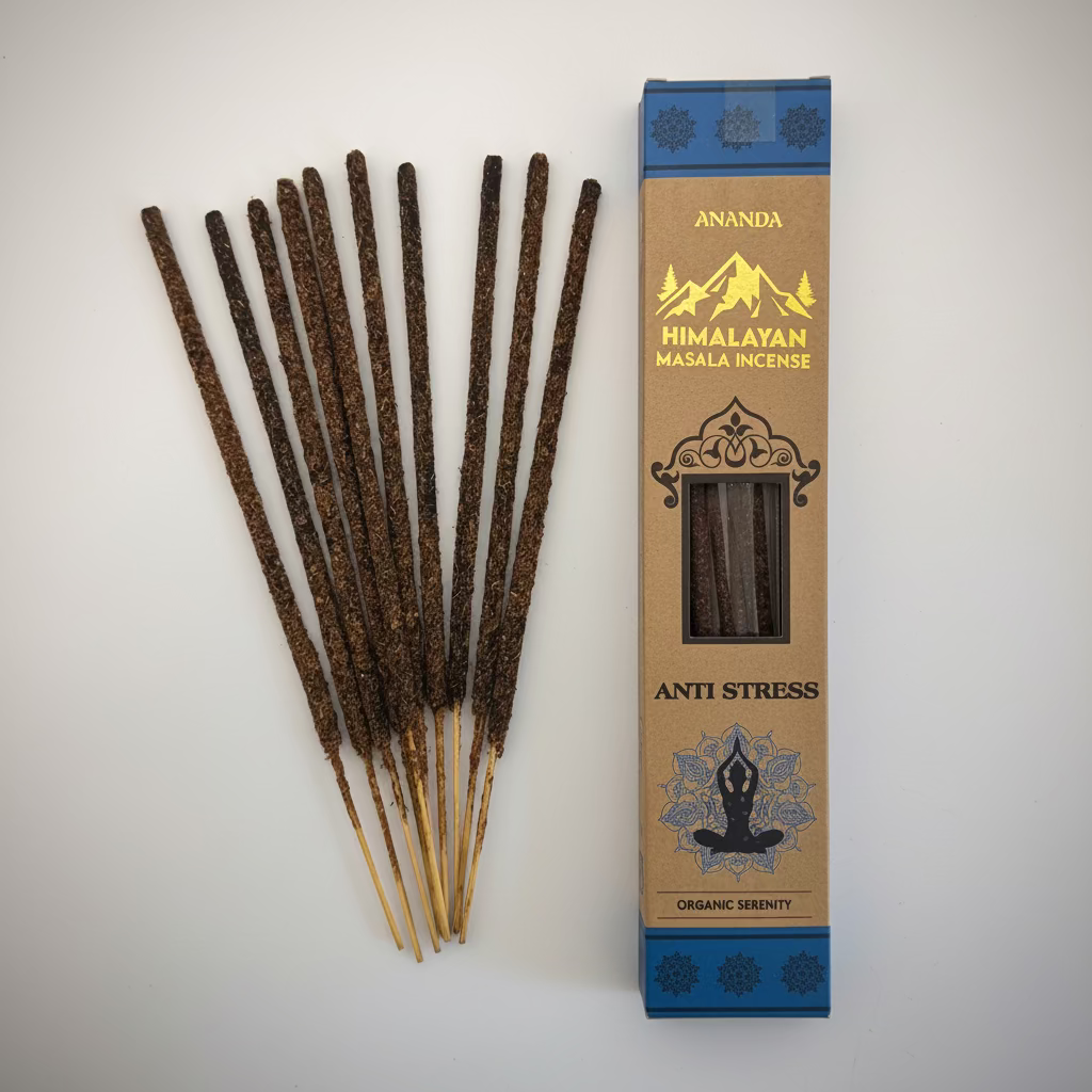 Ananda Organic Natural Himalayan Smudge Incense ANTI STRESS
