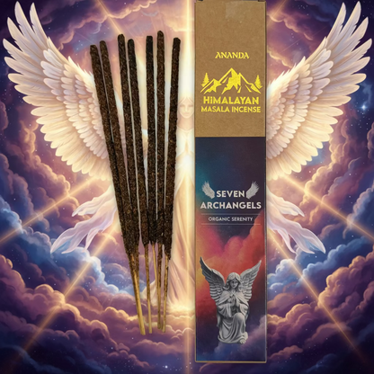 Ananda Organic Natural Himalayan Smudge Incense SEVEN ARCHANGELS