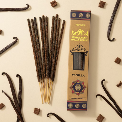 Ananda Organic Natural Himalayan Smudge Incense VANILLA
