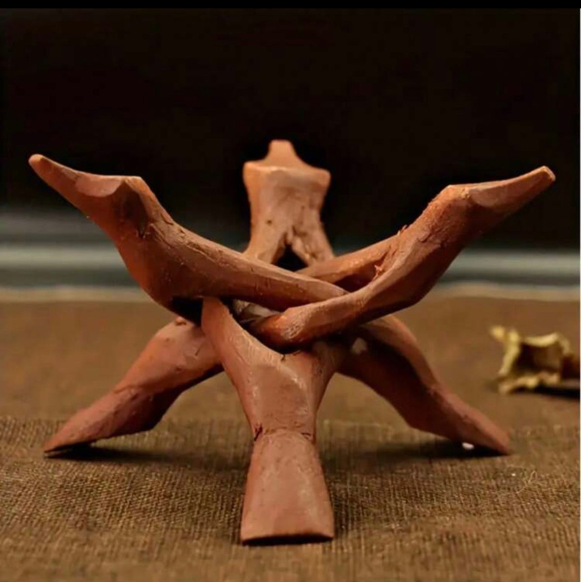 Abalone Shell Tripod Stand smudge stick Holder