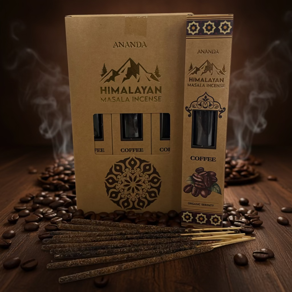 Ananda Organic Natural Himalayan Smudge Incense COFFEE