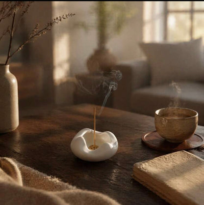 Minimalist Cloud Ceramic Incense Holder