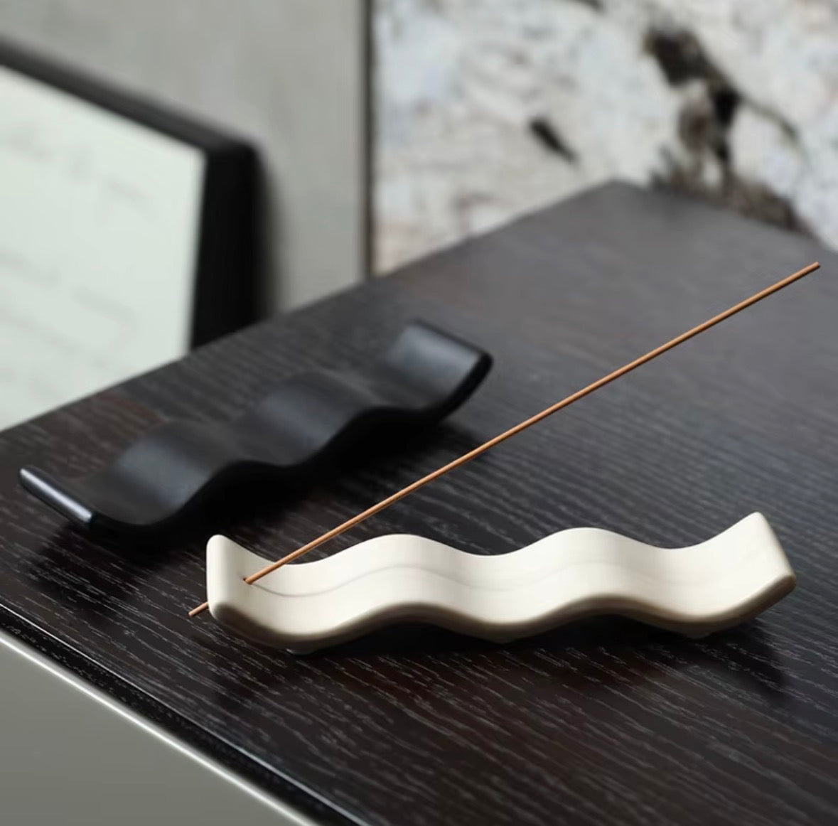 Wave Ceramic Incense Holder