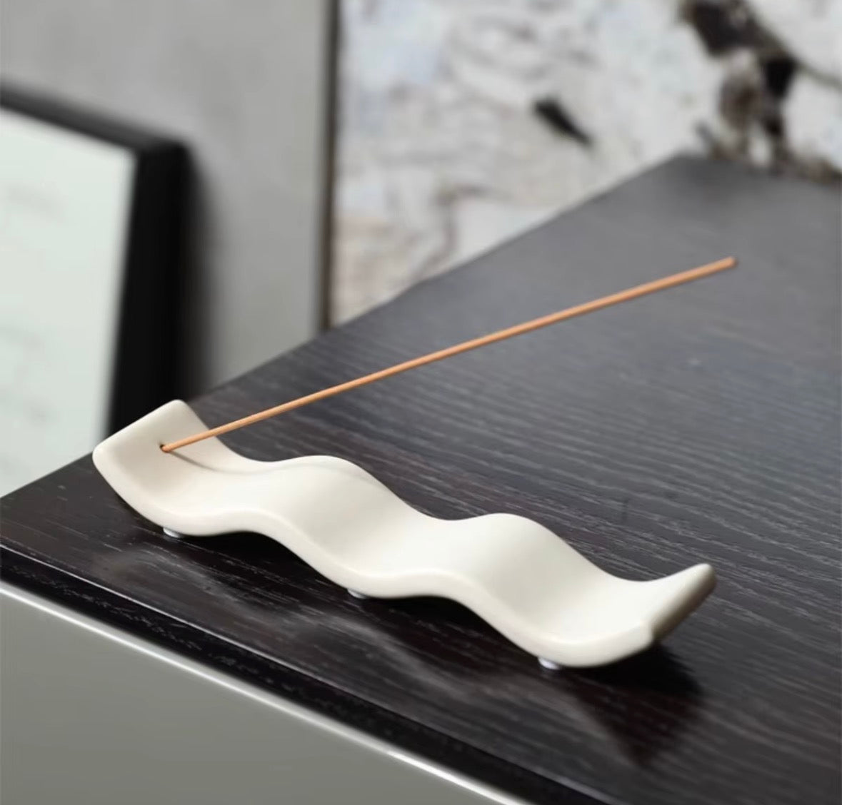 Wave Ceramic Incense Holder
