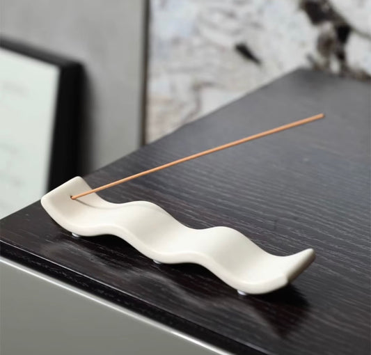 Wave Ceramic Incense Holder