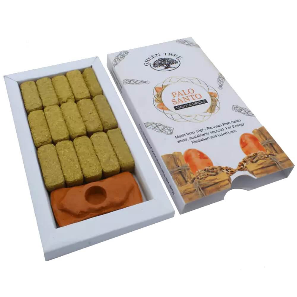 Green Tree PALO SANTO Smudge Bricks Incense
