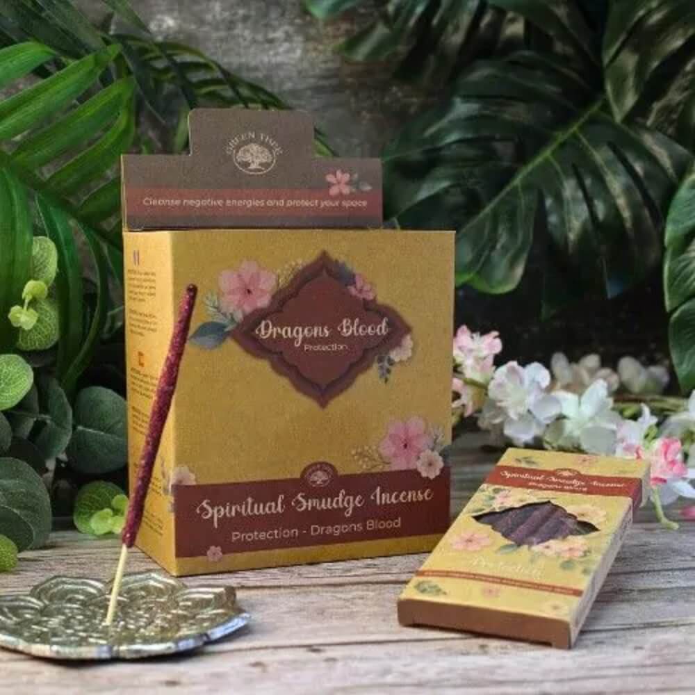 Green Tree Smudge Incense DRAGONS BLOOD for Protection