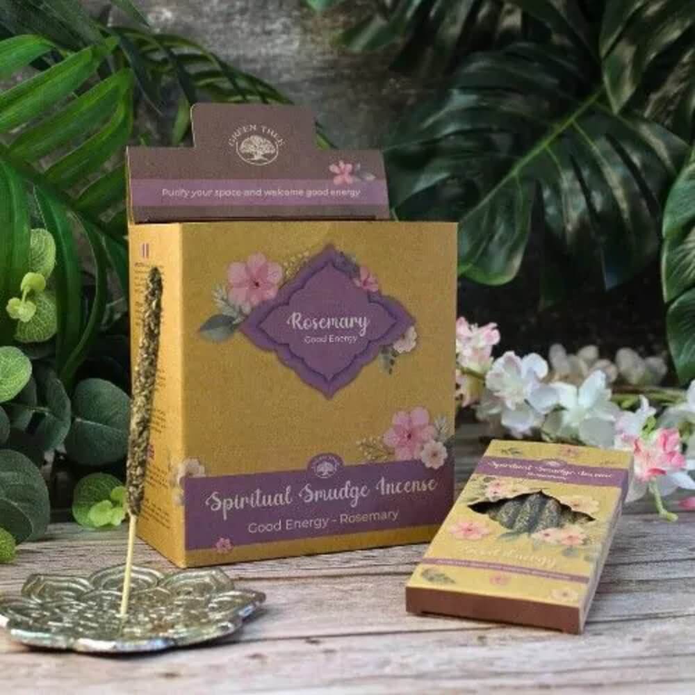 Green Tree Smudge Incense ROSEMARY for Good Energy