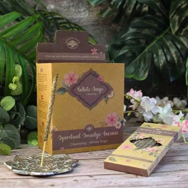 Green Tree Smudge Incense WHITE SAGE for Cleansing