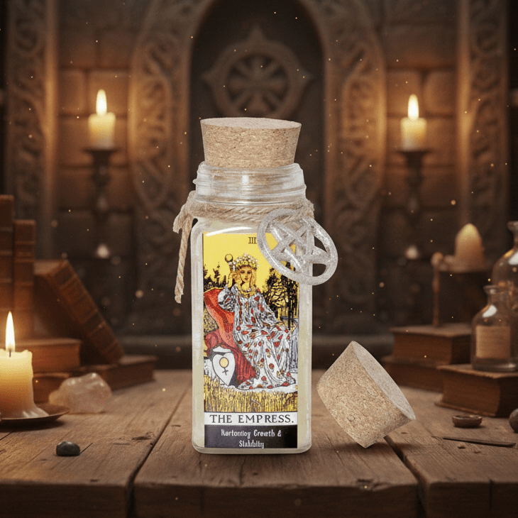 Crystal & Herb TAROT Candle THE EMPRESS