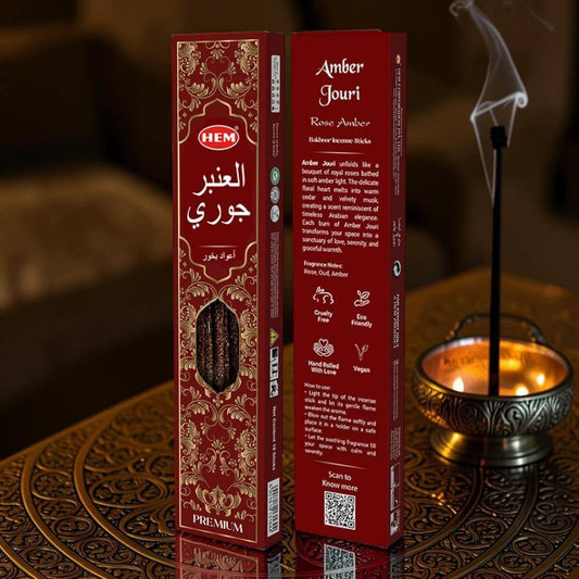 Hem Bakhoor Incense AMBER JOURI