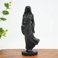 Hooded Lady Hand Carved Stone Statue Figure