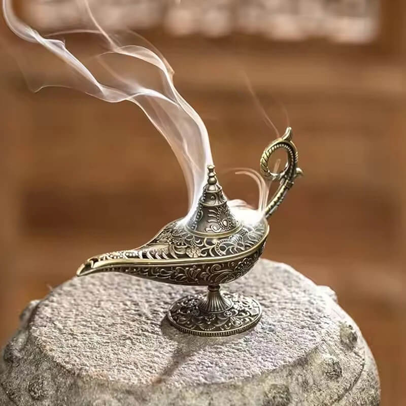 Antique Lantern Metal Incense Cone Holder