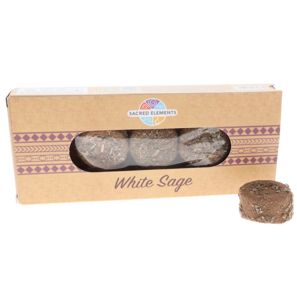Sacred Elements Smudge Discs WHITE SAGE