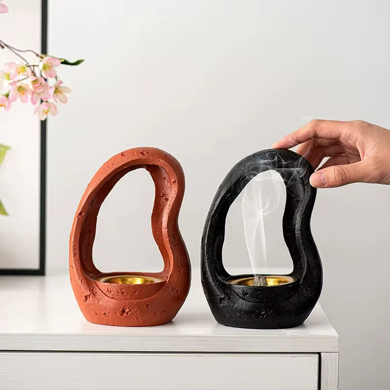 Resin Basket Shaped Incense Burner