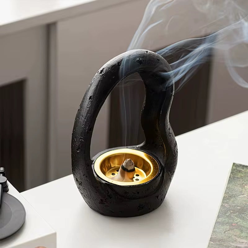 Resin Basket Shaped Incense Burner