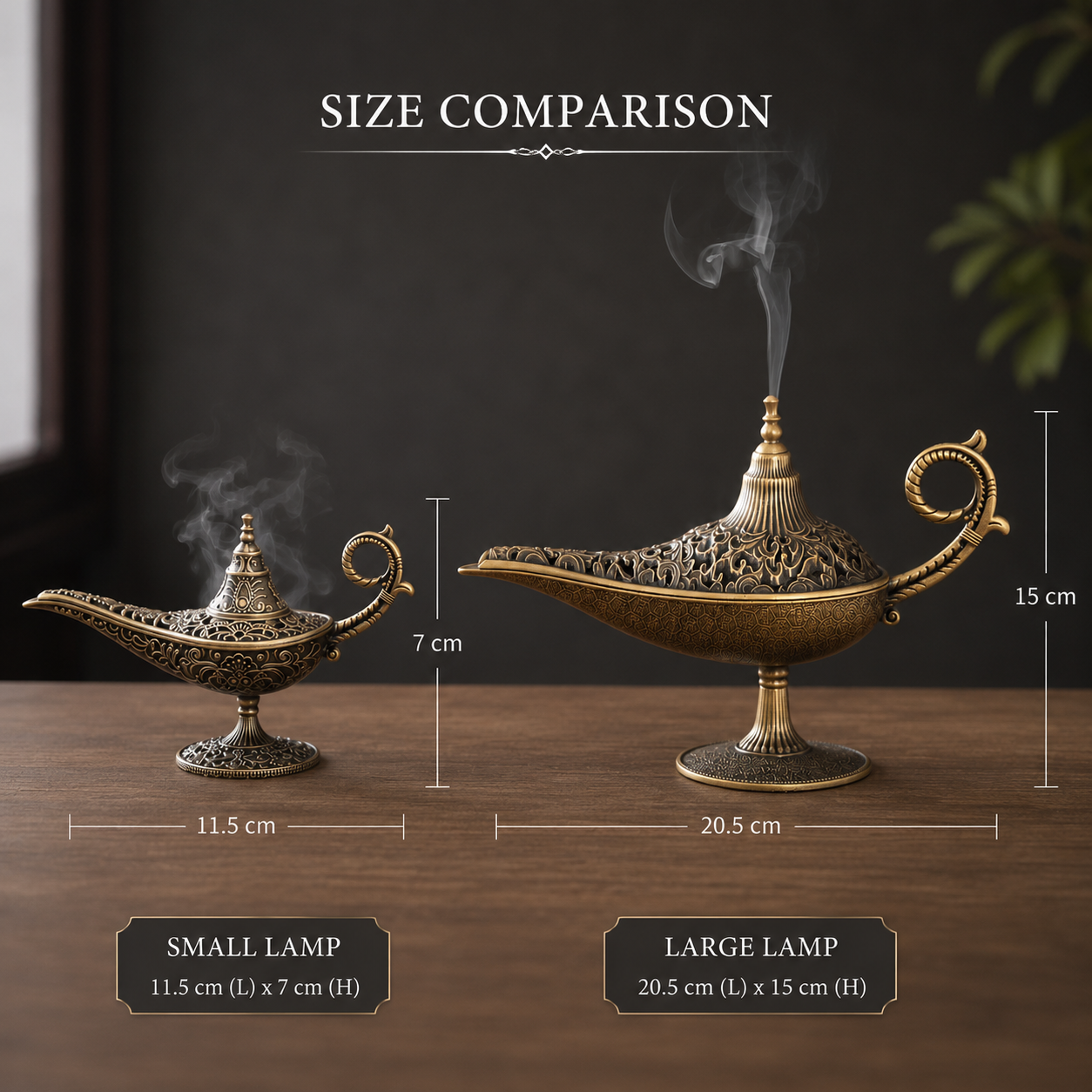 Antique Lantern Metal Incense Cone Holder
