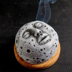Moon Face Incense Burner Holder