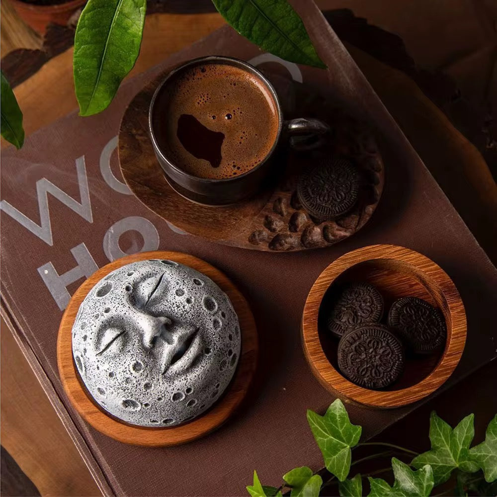 Moon Face Incense Burner Holder