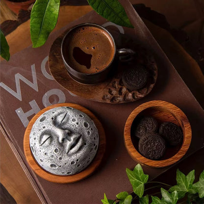 Moon Face Incense Burner Holder