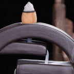 Zen Circle Ceramic Backflow Incense Cone Holder