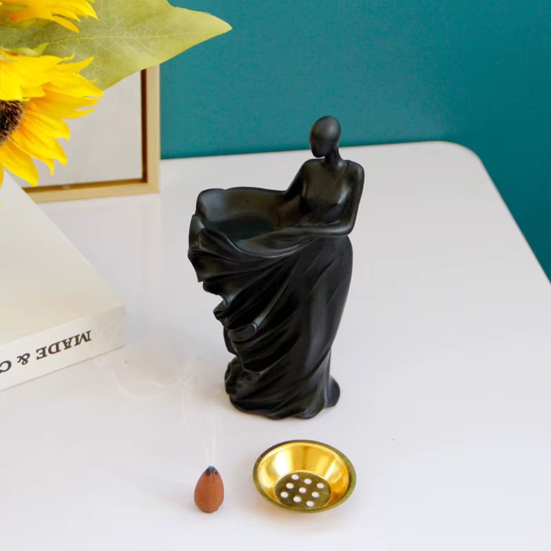 Women with skirt Incense Burner