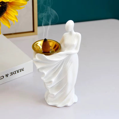 Women with skirt Incense Burner
