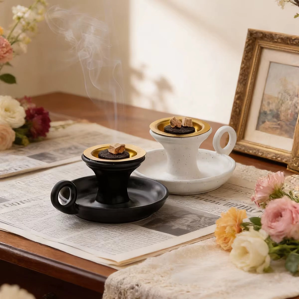 Cup shaped Ceramic Incense Holder