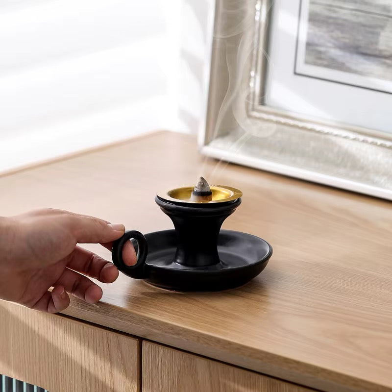 Cup shaped Ceramic Incense Holder