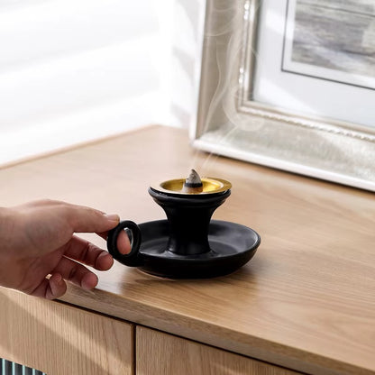 Cup shaped Ceramic Incense Holder