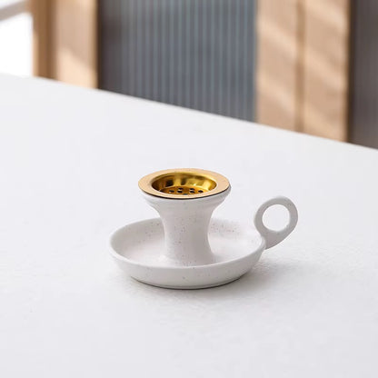 Cup shaped Ceramic Incense Holder