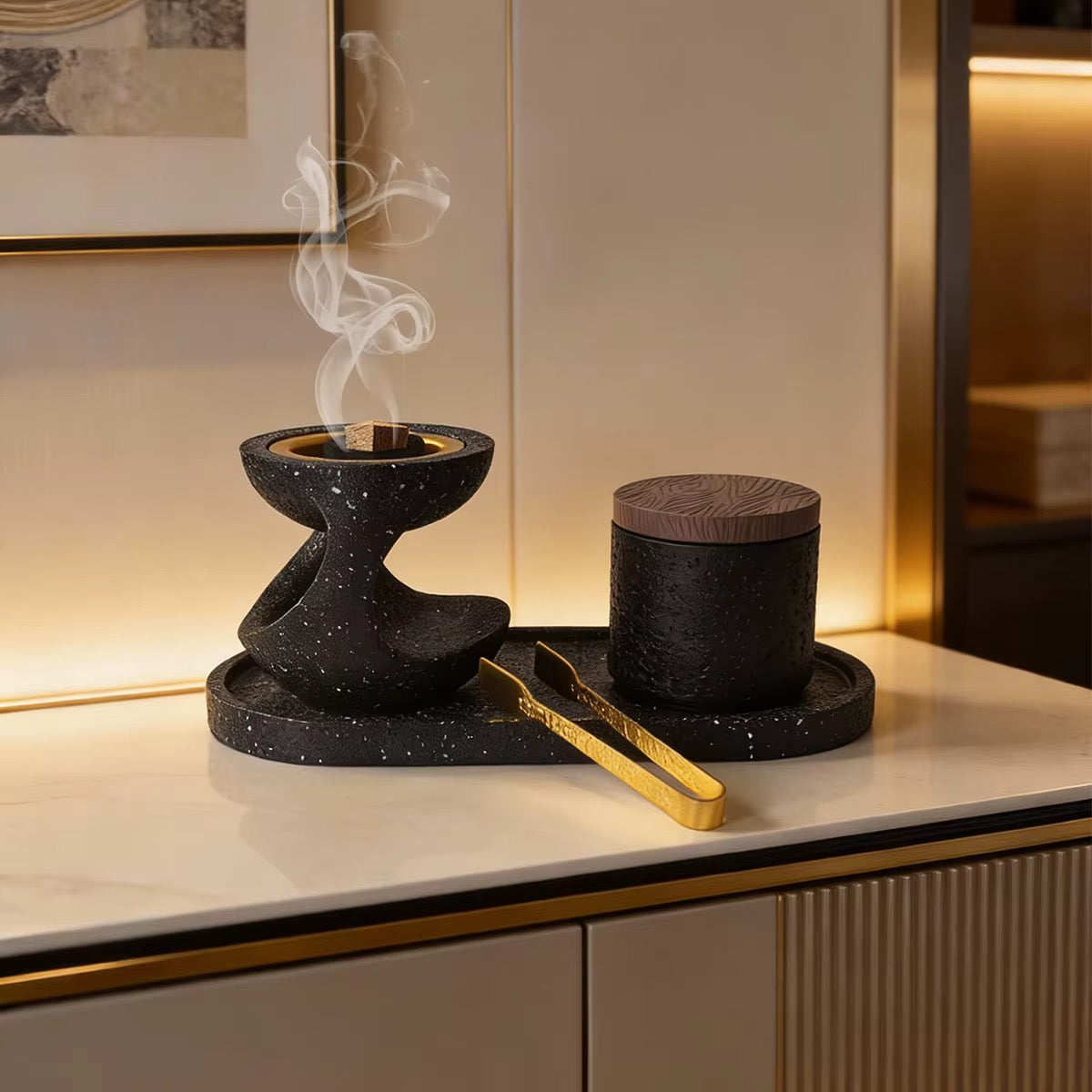 Incense Burner Matching Set Gift Box