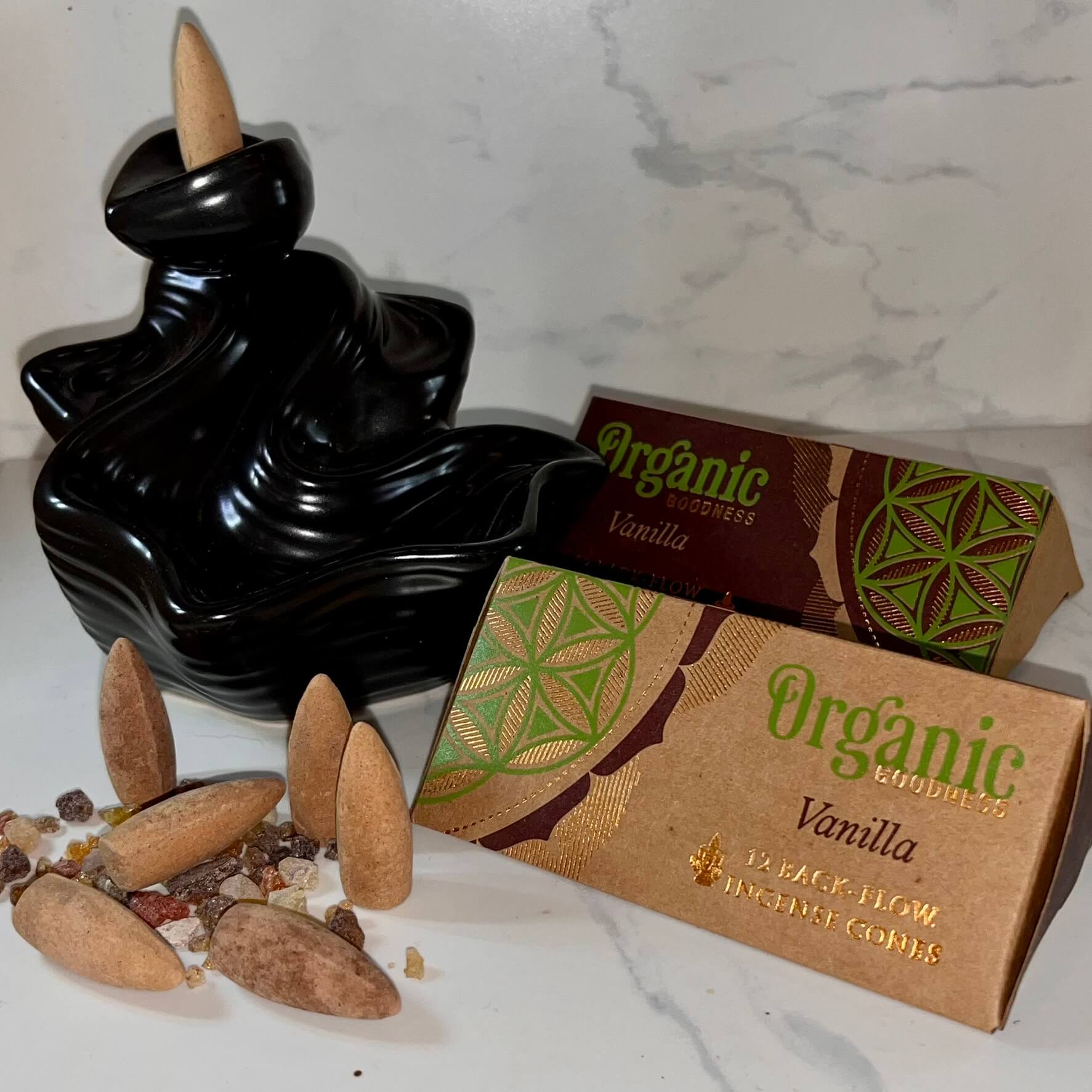 Organic Goodness Backflow Cones VANILLA