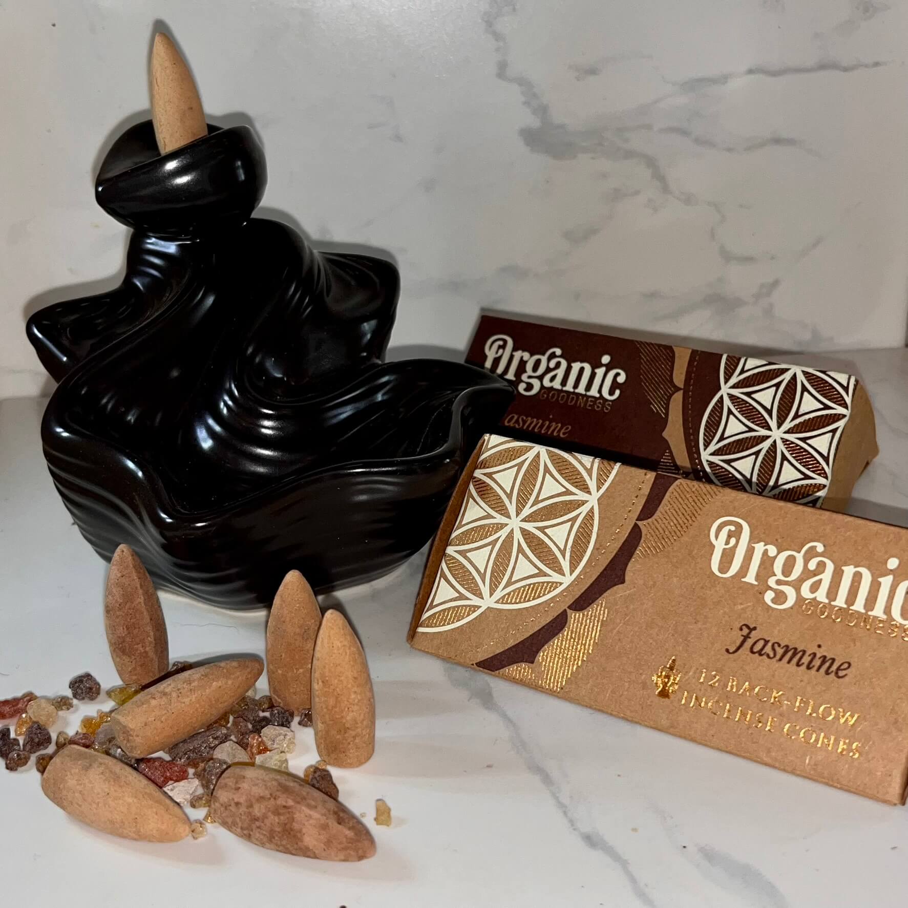 Organic Goodness Backflow Cones JASMINE