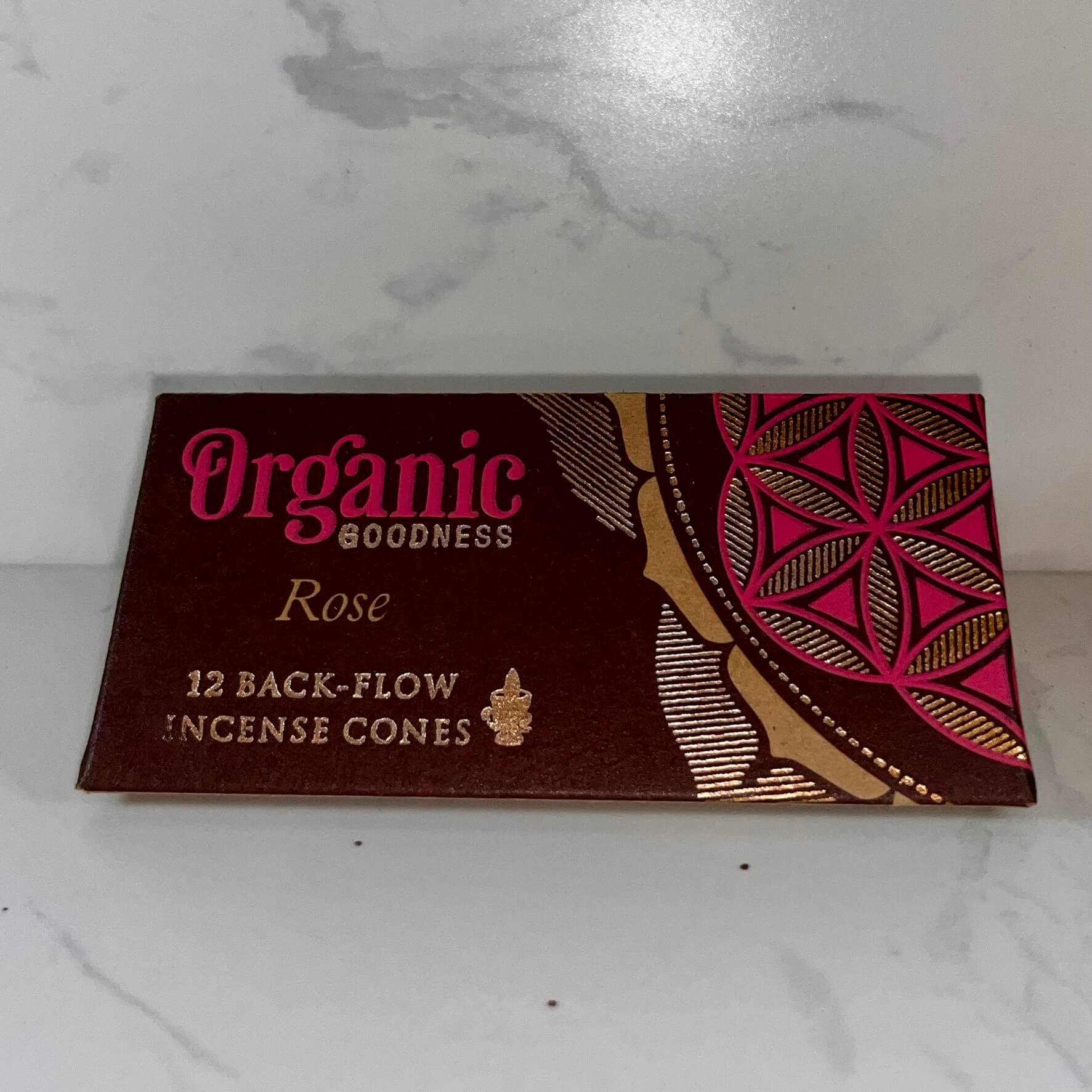 Organic Goodness Backflow Cones ROSE