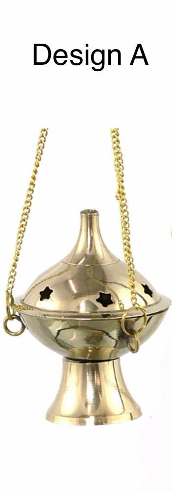 Brass Hanging Charcoal Burner 9cm