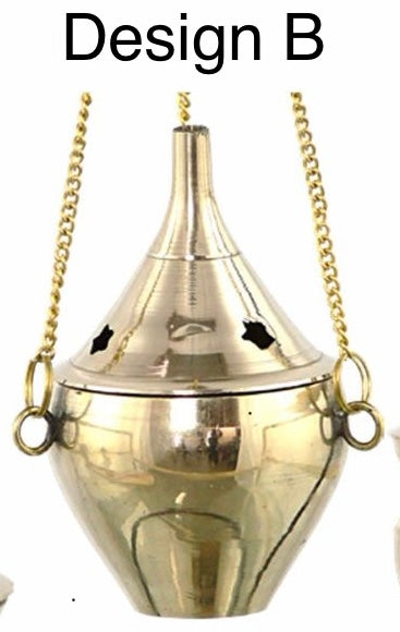 Brass Hanging Charcoal Burner 9cm