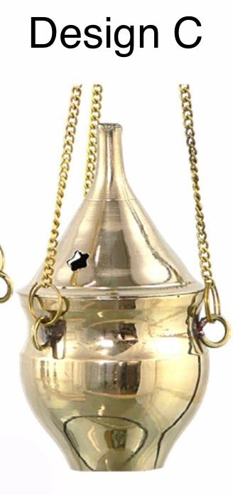 Brass Hanging Charcoal Burner 9cm