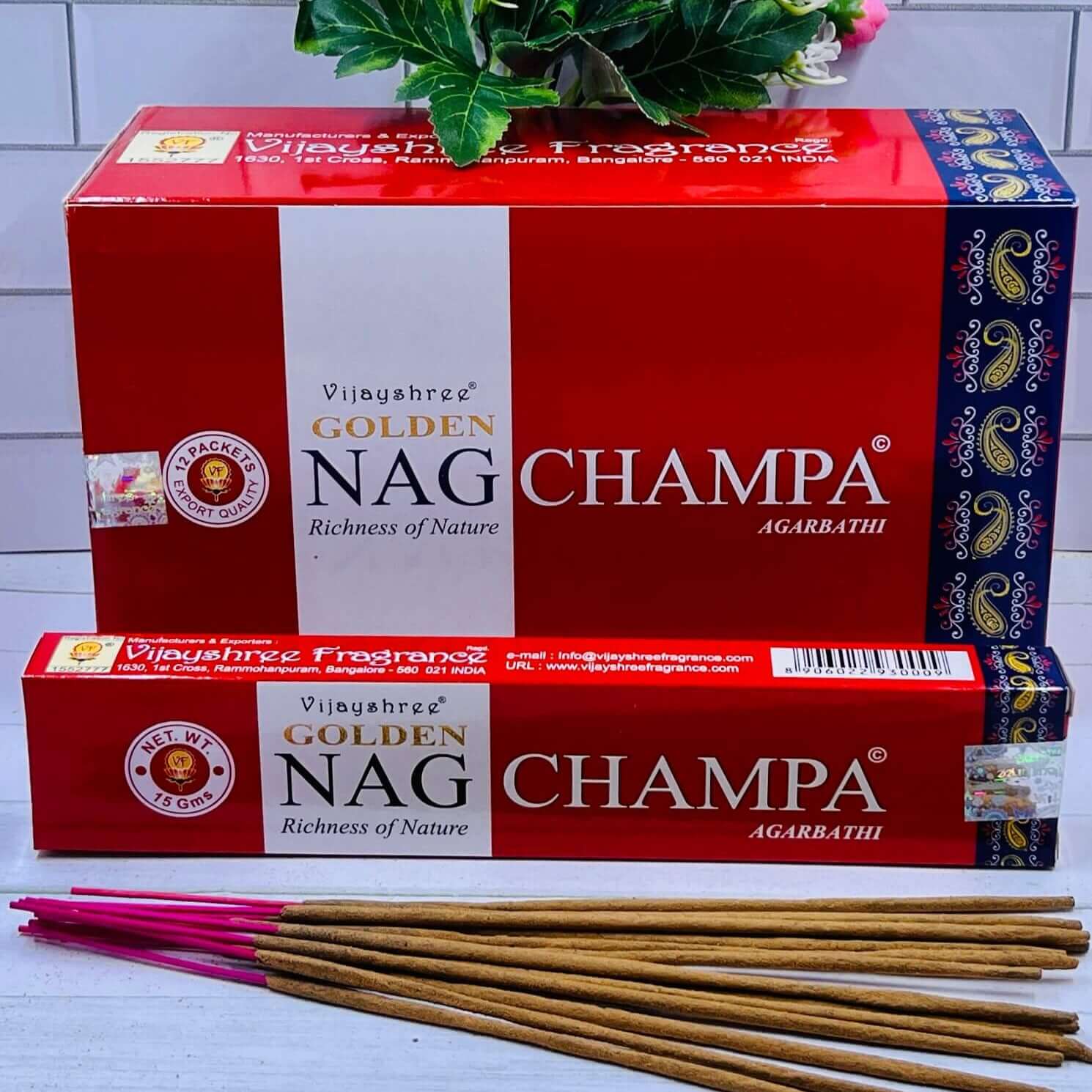 Vijayshree Golden Nag Champa incense
