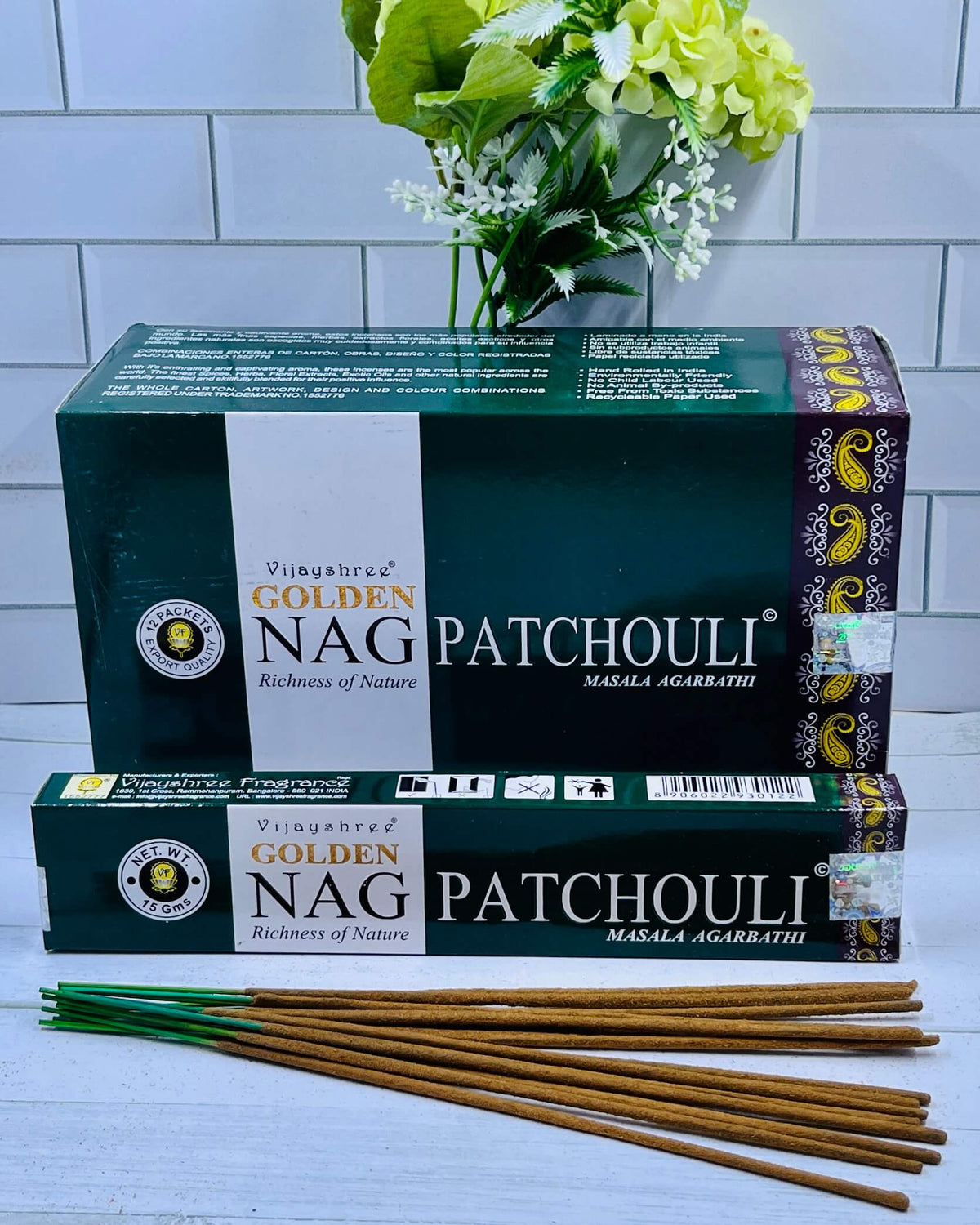 Vijayshree Golden Nag Patchouli incense