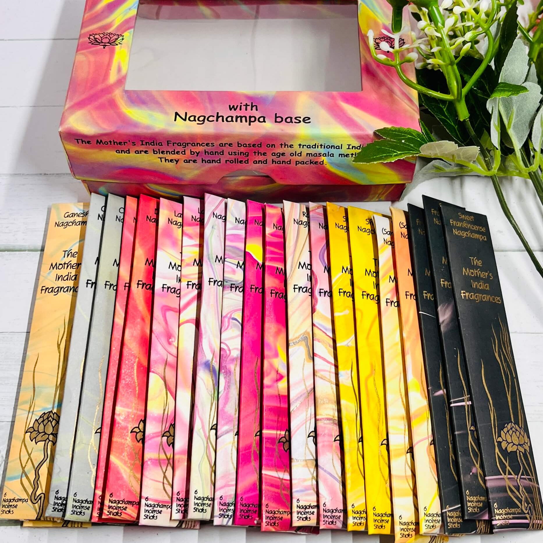 Mothers India Incense Variety Gift Sampler Box